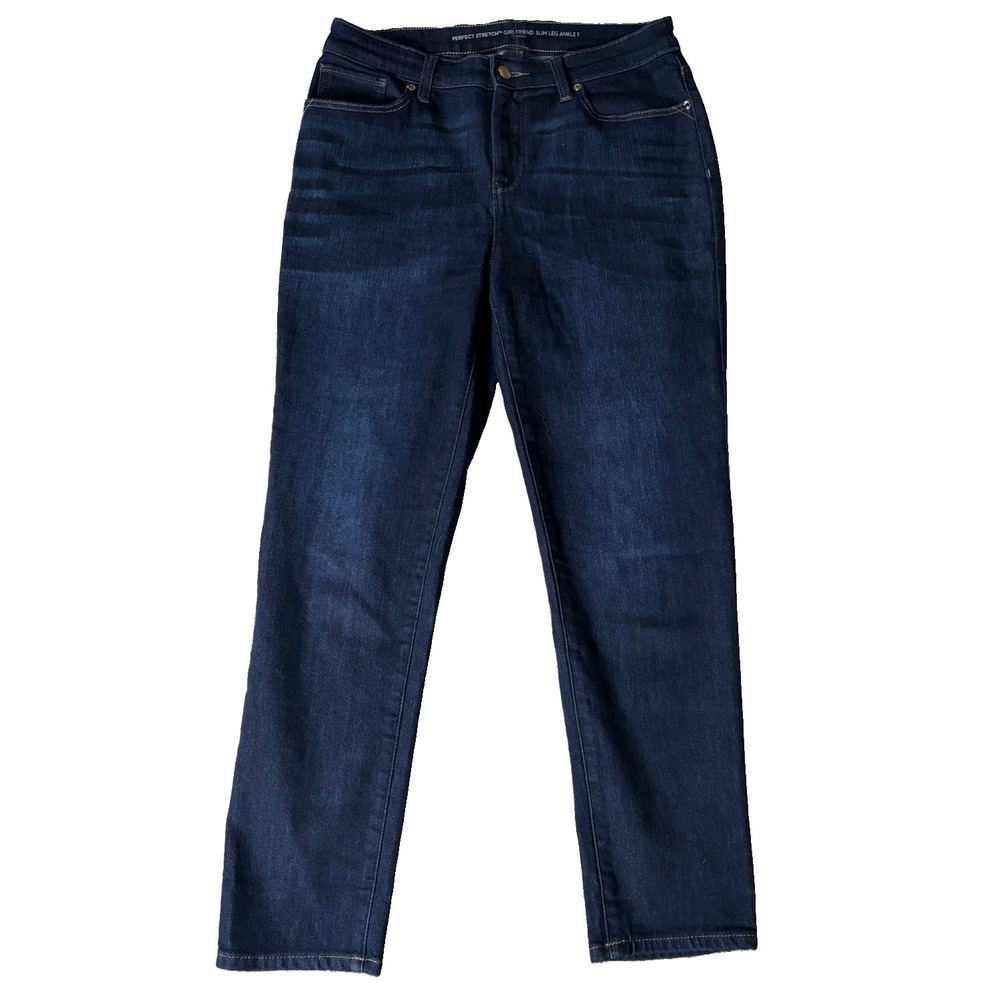 Chico's jeans Perfect Stretch Girlfriend Slim Leg Ankle Chico's Size 1